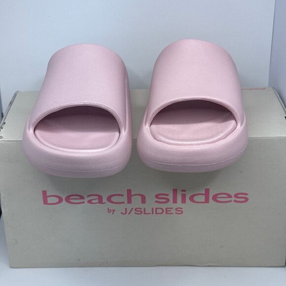 NEW in Box J SLIDES PINK EVA SQUISH BEACH SLIDES Women's Size 8 - Picture 2 of 4